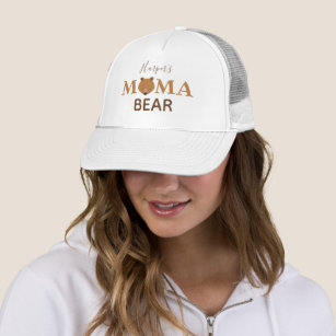 Gorra De Camionero Mama Bear Kid Name Mother