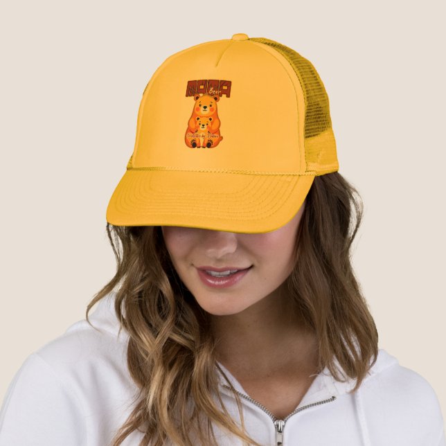 Gorra De Camionero Mama Bear Protective Love – Cute Mother Bear Desig (In situ)