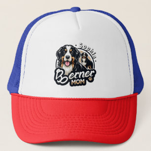 Gorra De Camionero Mamá Berner - Regalo de mamá de perro de montaña d