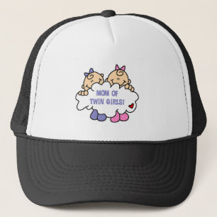 Gorra De Camionero Mamá de Chicas gemelos camisetas y regalos