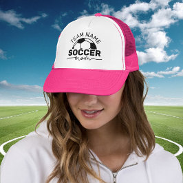 Gorra De Camionero Mamá de fútbol Hot Pink personalizada
