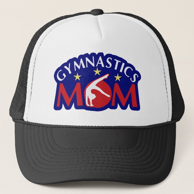 Gorra De Camionero Mamá de Gimnasia Roja Blanca y Azul (Anverso)
