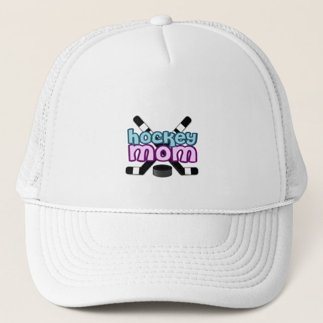 Gorra De Camionero Mamá de hockey (Anverso)