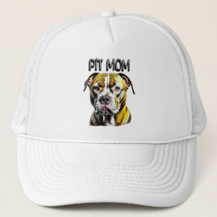 Gorra De Camionero Mamá de Pit Bull   Amante de los Perros 