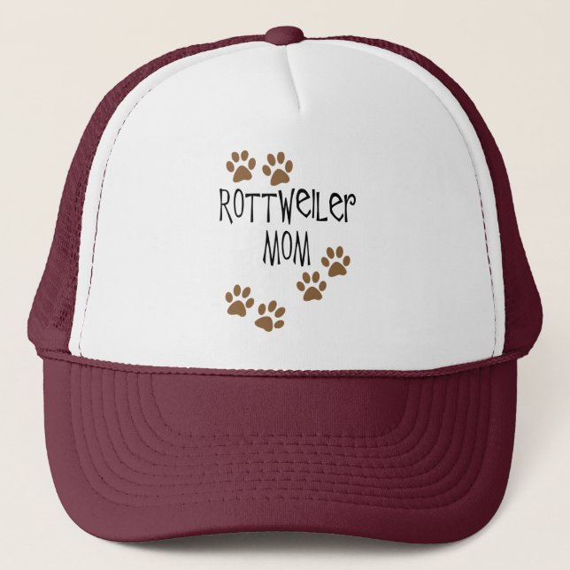 Gorra De Camionero Mamá de Rottweiler (Anverso)