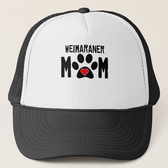 Gorra De Camionero Mamá de Weimaraner (Anverso)