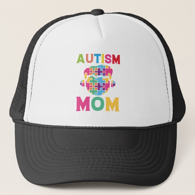Gorra De Camionero Mamá del autismo (Anverso)