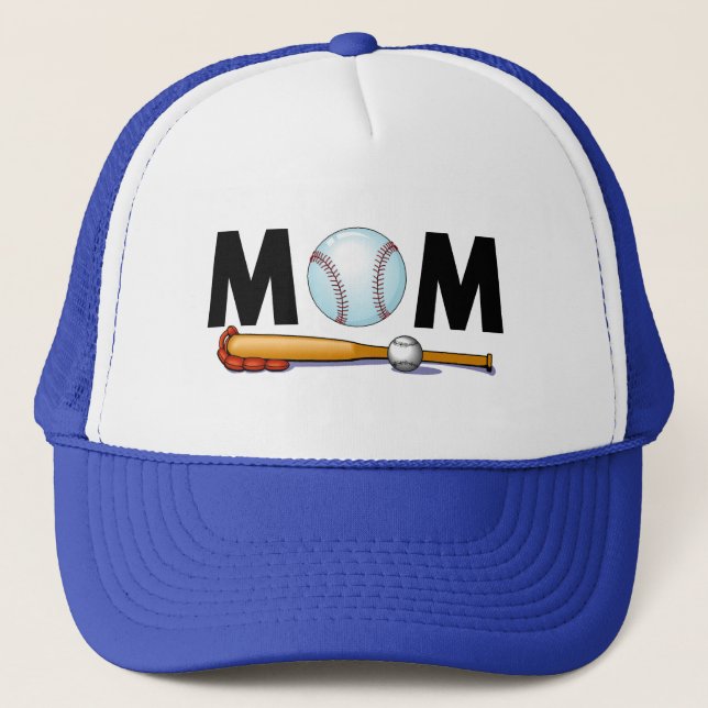 Gorra De Camionero Mamá del béisbol (Anverso)