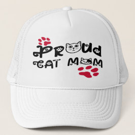 Gorra De Camionero mamá del gato orgulloso