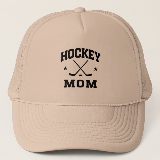 Gorra De Camionero Mamá del hockey (Anverso)