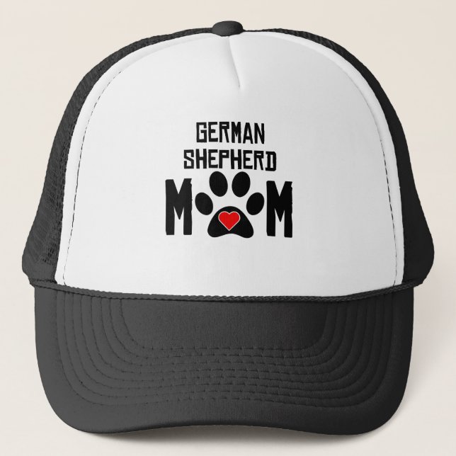 Gorra De Camionero Mamá del pastor alemán (Anverso)