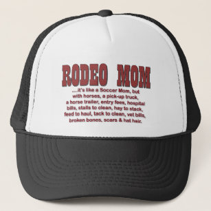 Gorra De Camionero Mamá del rodeo - rojo