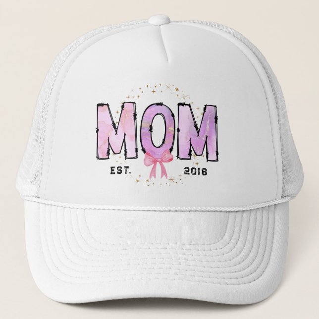 Gorra De Camionero Mamá estableció Trucker Hat (Anverso)