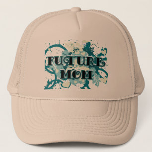 Gorra De Camionero Mamá futura - Corazones y flores