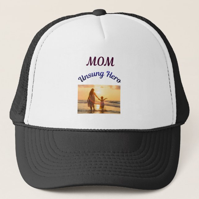 Gorra De Camionero Mamá, héroe no reconocido (Anverso)