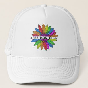 Gorra De Camionero Mamá libre abraza a LGBTQIA+ Apoyo al Orgullo
