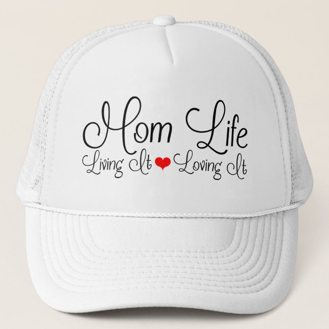 Gorra De Camionero Mama Life | Vivir | Amarlo (Anverso)
