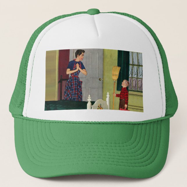 Gorra De Camionero ¡Mamá, limpié mi sitio! (Anverso)