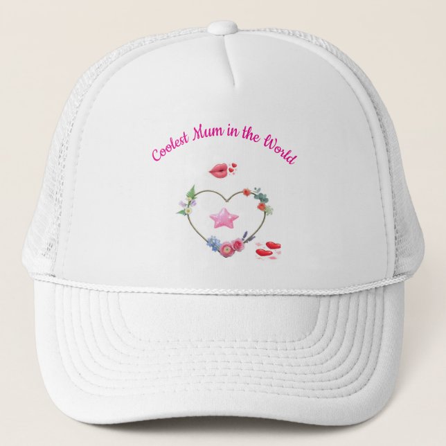 Gorra De Camionero Mamá linda y sencilla  (Anverso)