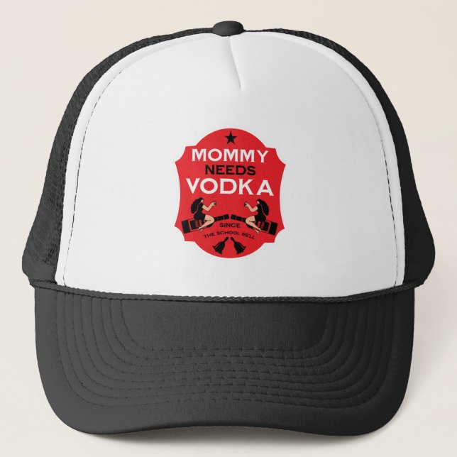 Gorra De Camionero Mamá necesita vodka (Anverso)