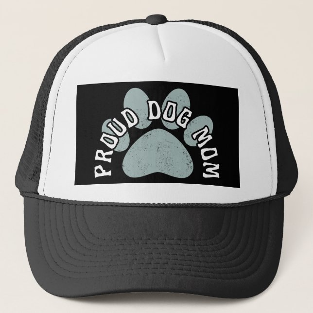 GORRA DE CAMIONERO MAMÁ ORGULLOSA DE PERRO (Anverso)