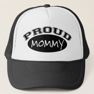 Gorra De Camionero Mamá orgullosa (negro)