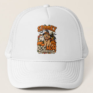 Gorra De Camionero Mamá Perro Espeluznante Halloween Perrito Esquelet
