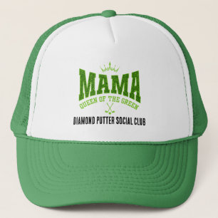 Gorra De Camionero MAMA REINA DEL VERDE Golf Femenino Personalizable