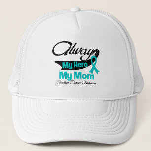 Gorra De Camionero Mamá - siempre mi héroe - cáncer ovárico