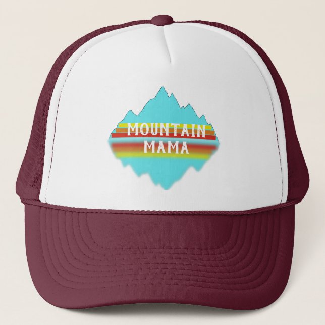 Gorra De Camionero Mamá Trucker de la montaña (Anverso)