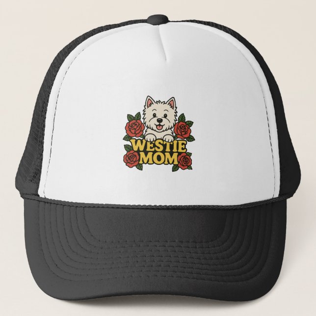Gorra De Camionero Mamá Westie (Anverso)
