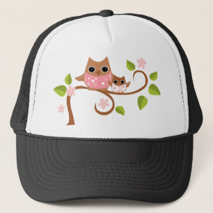 Gorra De Camionero Mamá y búhos