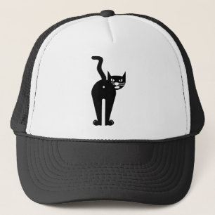Gorra De Camionero Mammal silhouette de gato animal