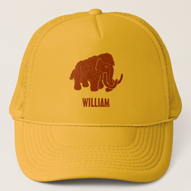 Gorra De Camionero Mamut Wooly Personalizado Rojo oxidado personaliza (Anverso)
