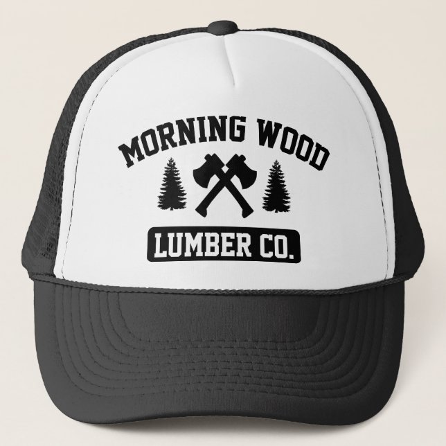 Gorra De Camionero Mañana Wood Lumber Co. (Anverso)