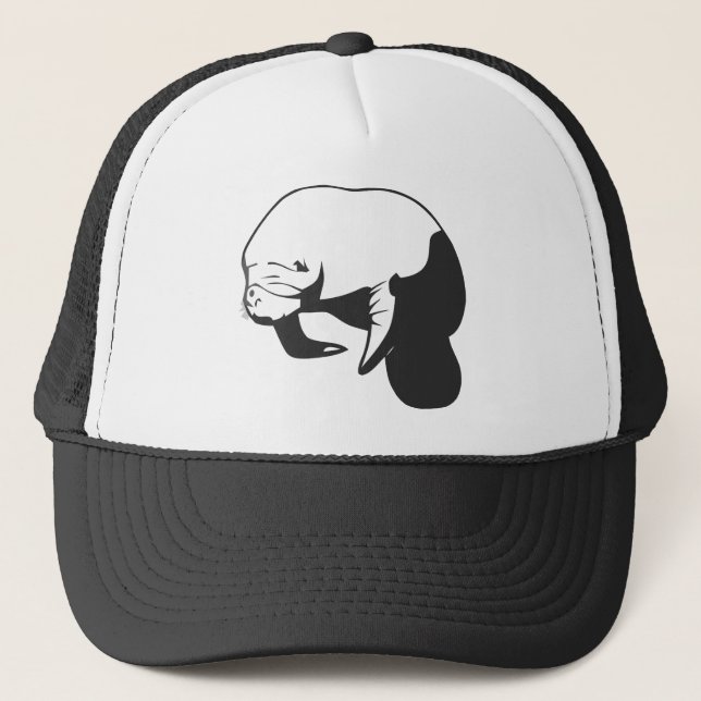 Gorra De Camionero Manatee negro (Anverso)