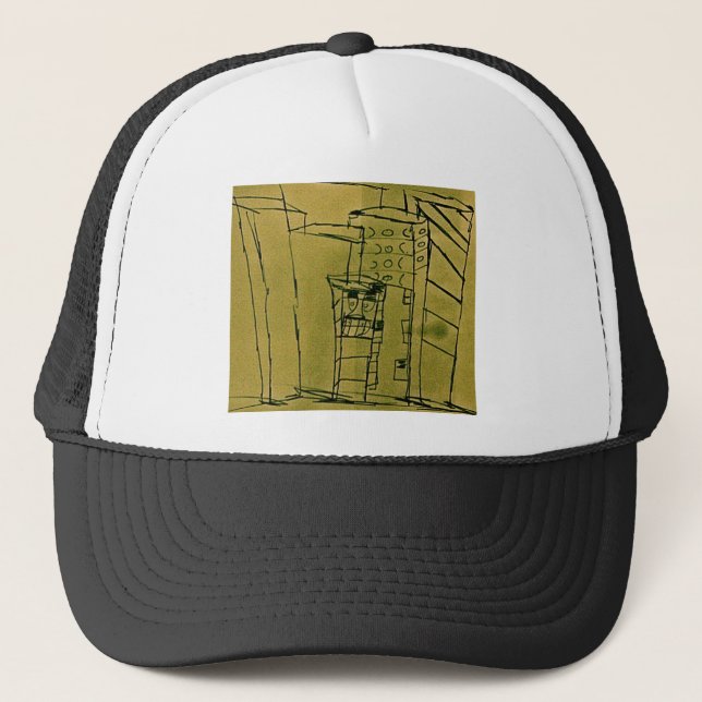 GORRA DE CAMIONERO MANCHA DE GRASA EN EL CENTRO (Anverso)