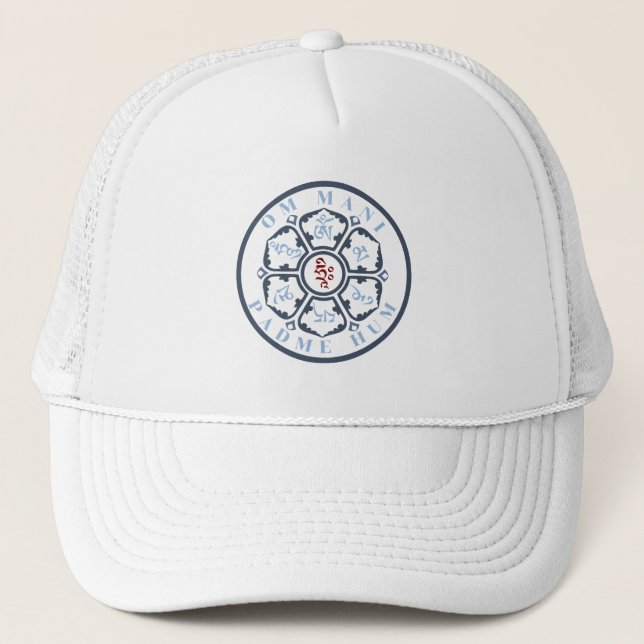 Gorra De Camionero Mandala Mantra (Anverso)
