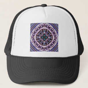 Gorra De Camionero Mandala púrpura