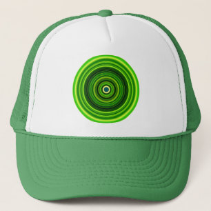 Gorra De Camionero Mandala verde geomagnética