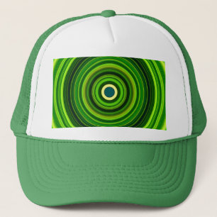 Gorra De Camionero Mandala verde geomagnética