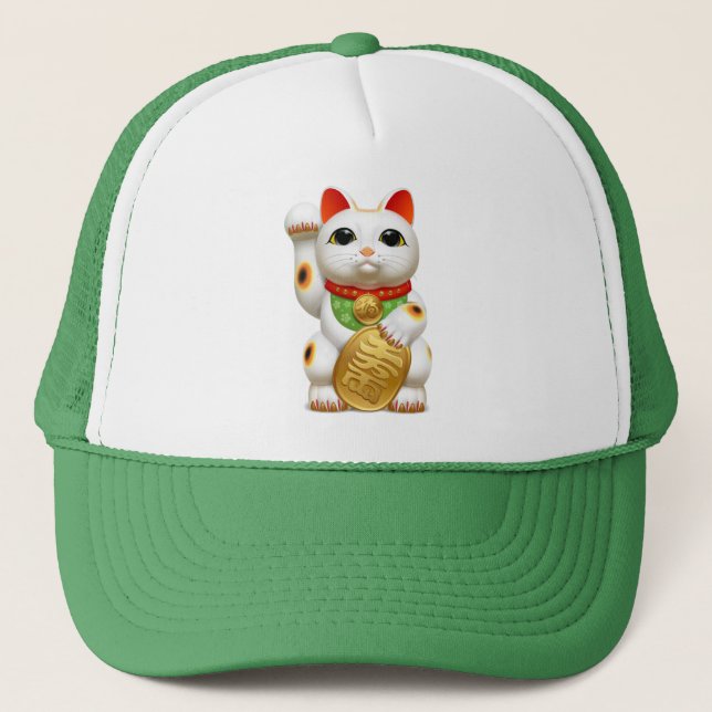 Gorra De Camionero Maneki Neko (Anverso)