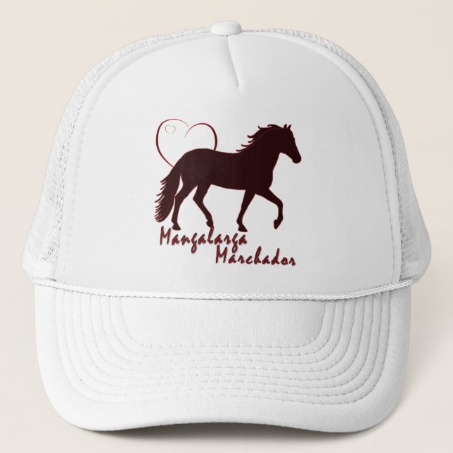 Gorra De Camionero Mangalarga Marchador Corazones (Anverso)