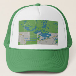 Gorra De Camionero Manganeso septentrional bermellón del lago