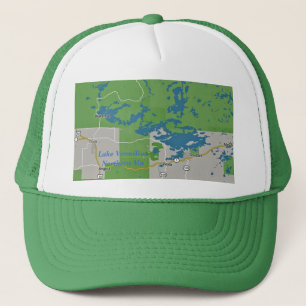 Gorra De Camionero Manganeso septentrional bermellón del lago