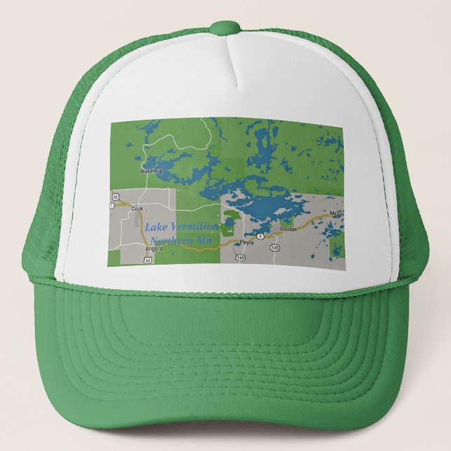 Gorra De Camionero Manganeso septentrional bermellón del lago (Anverso)