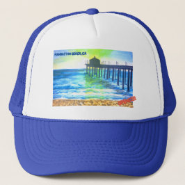 Gorra De Camionero Manhattan Beach, CA Trucker Hat