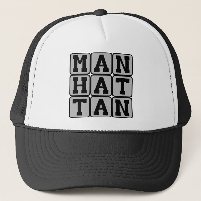 Gorra De Camionero Manhattan, distrito de Nueva York (Anverso)
