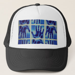 Gorra De Camionero mano azul espeluznante