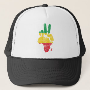 Gorra De Camionero mano de la paz de Darfur África